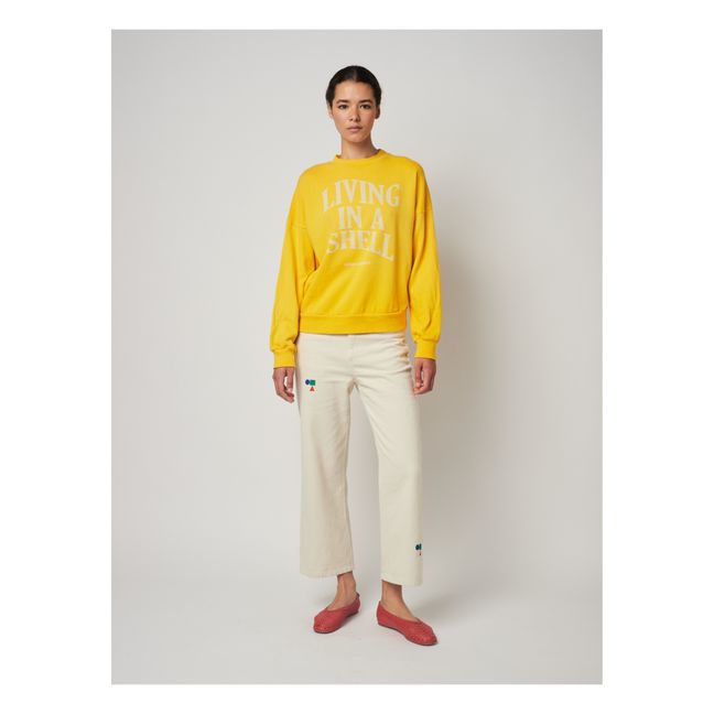 Living In A Shell Organic Cotton Sweatshirt | Giallo