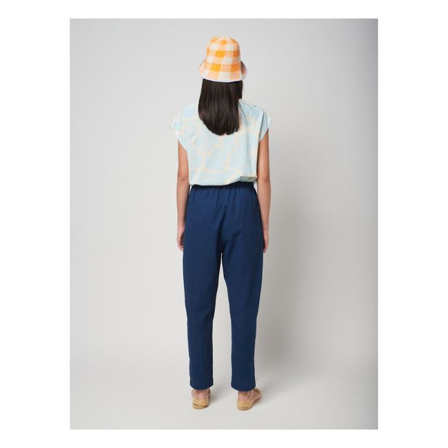 Pantalon Coton et Lin | Bleu marine