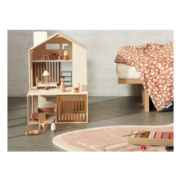 Maison de poupée Mirabelle en bois | Rose- Image produit n°1
