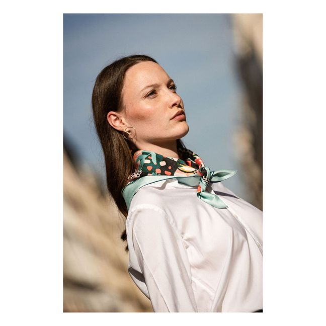 Foulard reversibile Norah/Eloïse 60x60cm | Rosa chiaro