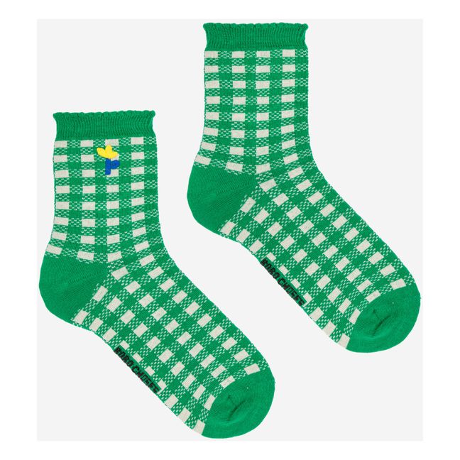 Lote de 2 pares de calcetines Vichy | Verde