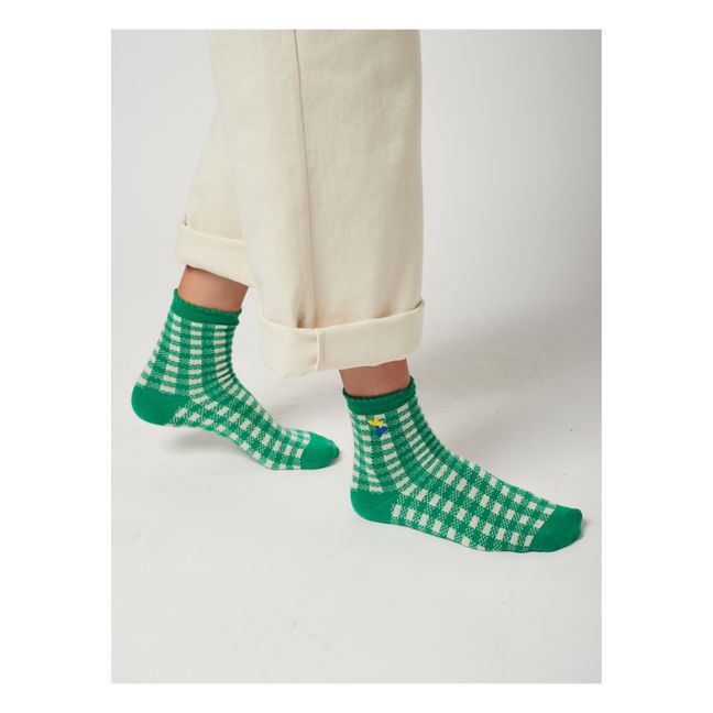 Lote de 2 pares de calcetines Vichy | Verde