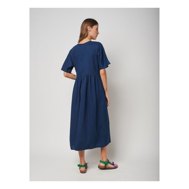 Cotton and Linen Dress | Azul