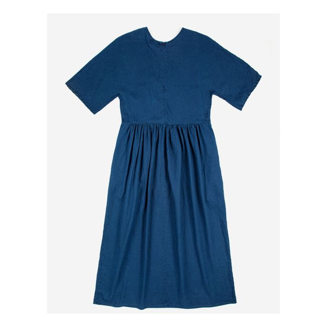 Cotton and Linen Dress | Azul