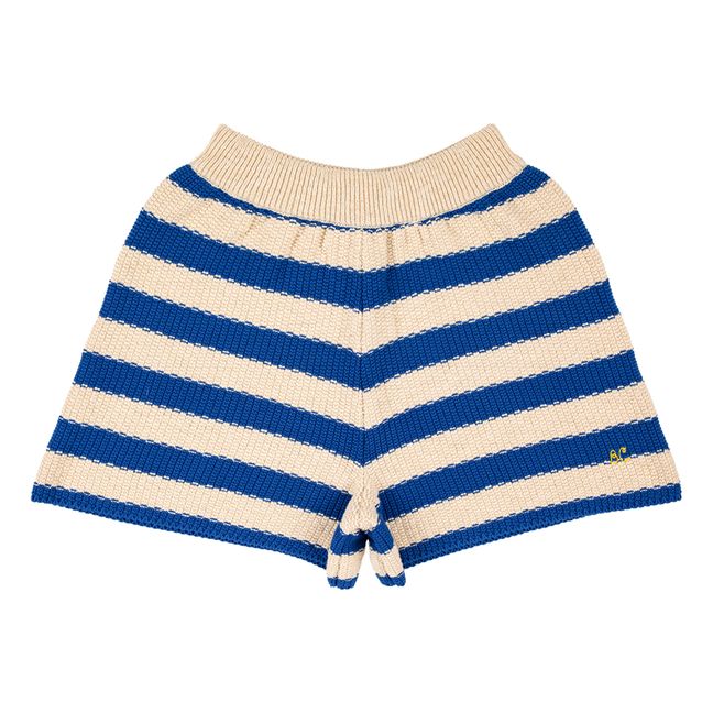 Pantalones cortos de punto a rayas | Crudo