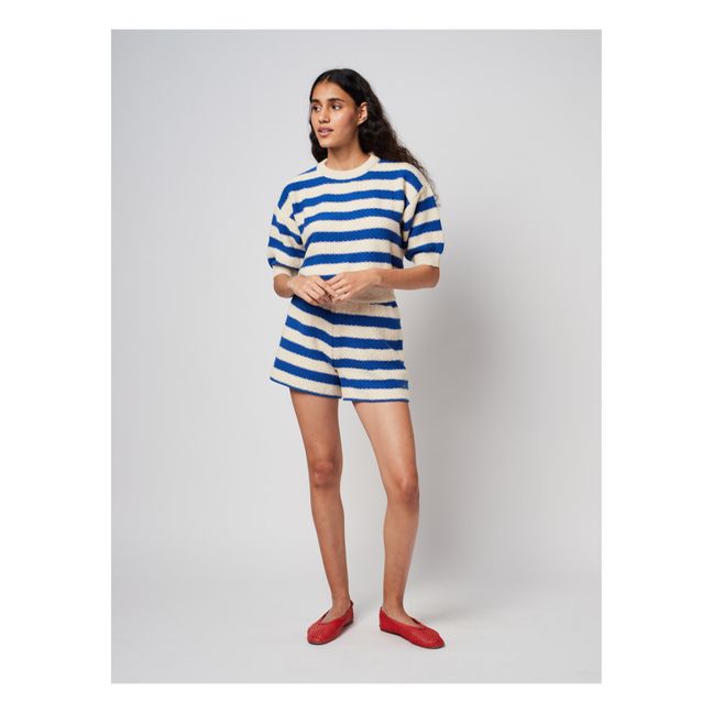 Short Maille Rayé | Ecru