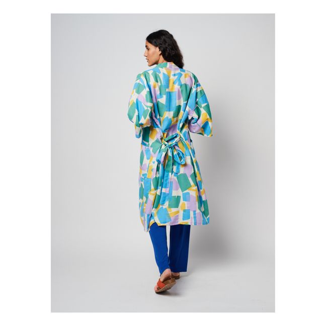 Kimono in cotone sostenibile | Ecru