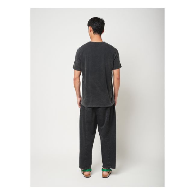 Living In A Shell Organic Cotton Oversize T-Shirt | Black