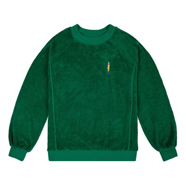 Organic Cotton Terry Sweatshirt | Green- Product image n°0