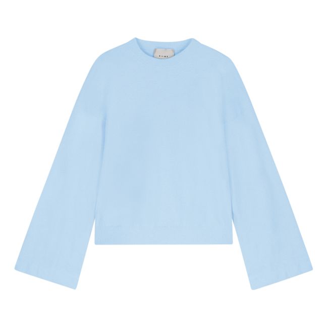 Jersey extrafino de lana merina Classic | Azul Cielo