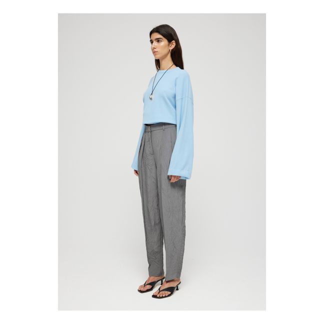 Jersey extrafino de lana merina Classic | Azul Cielo