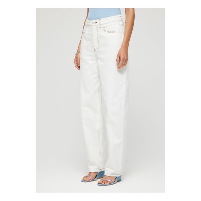 Relaxed Fit Jeans | Bianco