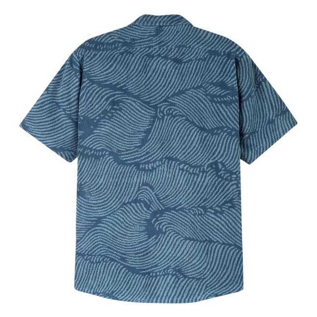 Camicia in spugna ondulata Cuba | Blu marino