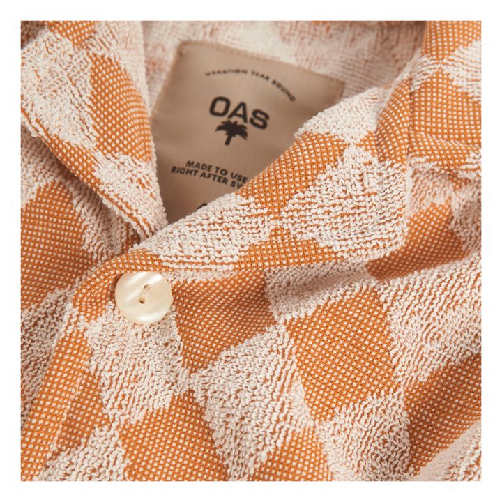OAS - Diamond Cuba Terry Short Sleeved Shirt - Orange | Smallable