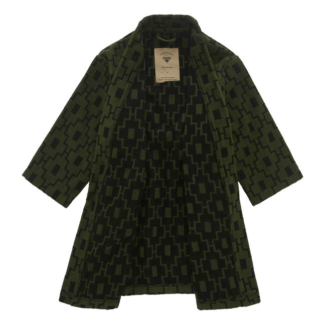 Machu Pichu Terry Bathrobe | Khaki