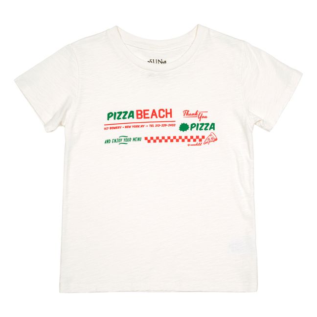 T-shirt kurzärmelig Pizza Beach | Seidenfarben