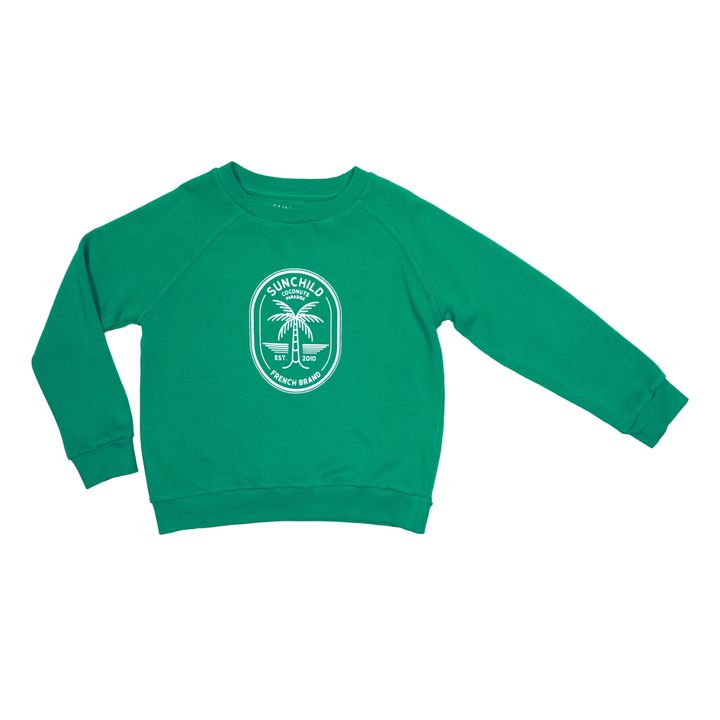Sweatshirt Rundhalsausschnitt Coconut | Grün- Produktbild Nr. 0