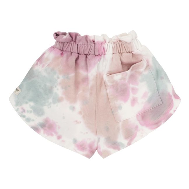 Shorts Bio-Fleece Tye Dye Ninã | Rosa