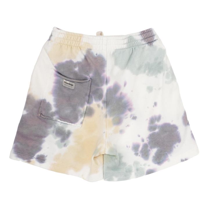 Tocoto Vintage Ninõ Organic Fleece Tye Dye Shorts Khaki Smallable