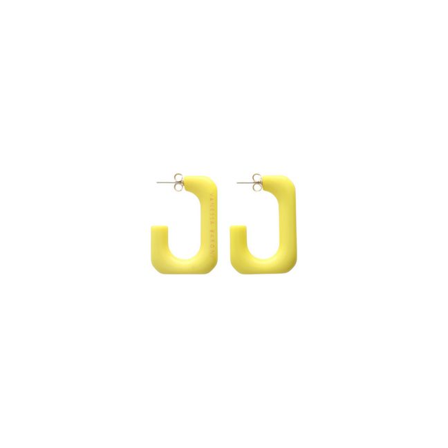 Boucles d'Oreilles Squared Sing | Jaune