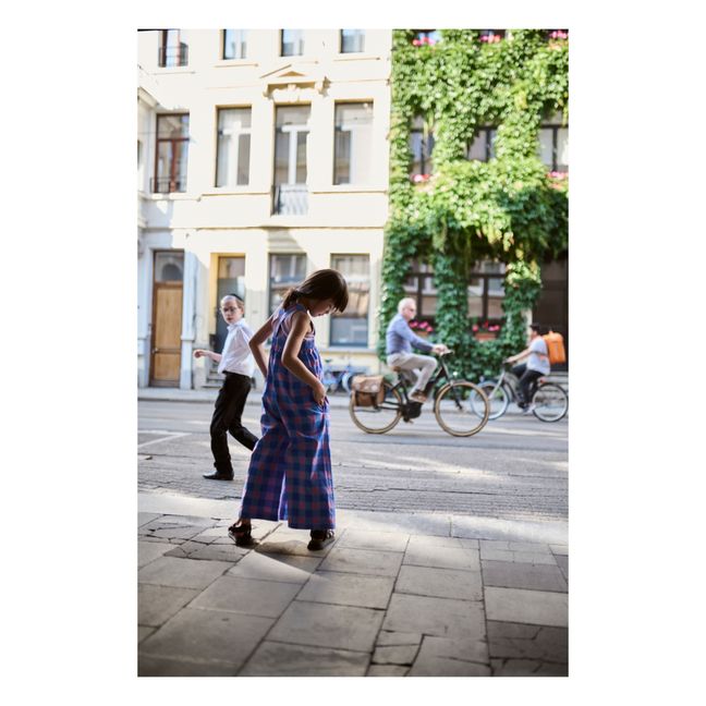 Combinaison Wavy Carreaux | Bleu