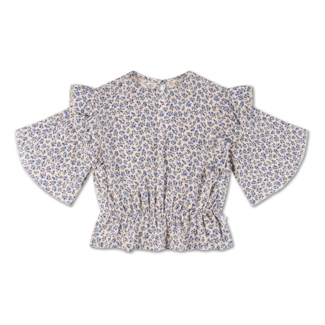 Top Volants Liberty | Blau