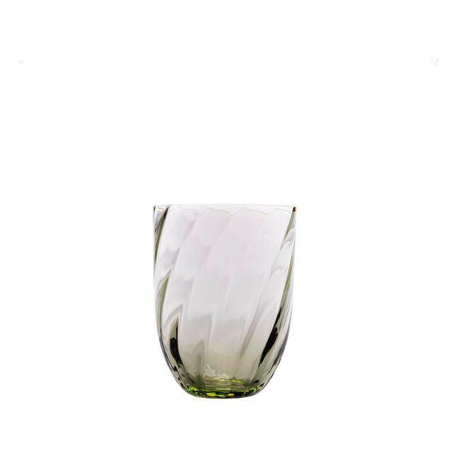 Swirl Glass | Olive green