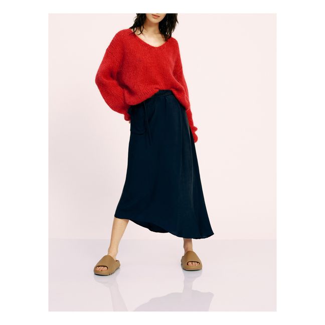 Maglione Maite in mohair | Rosso lampone