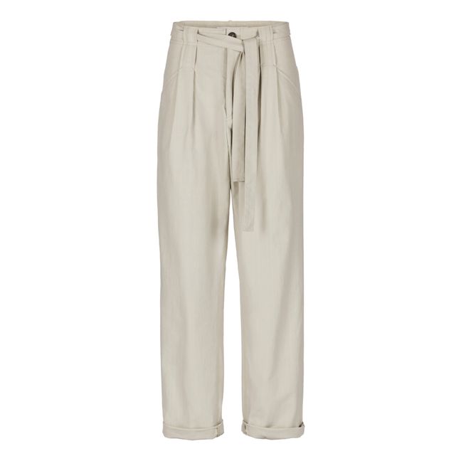 Pantalón vaquero de algodón orgánico Regna | Crema