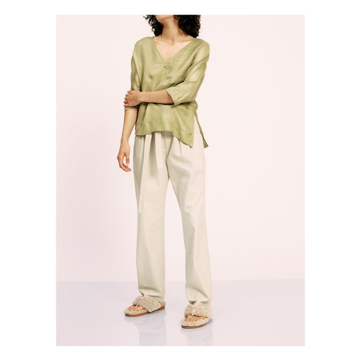 Regna Organic Cotton Jeans | Cream- Product image n°1
