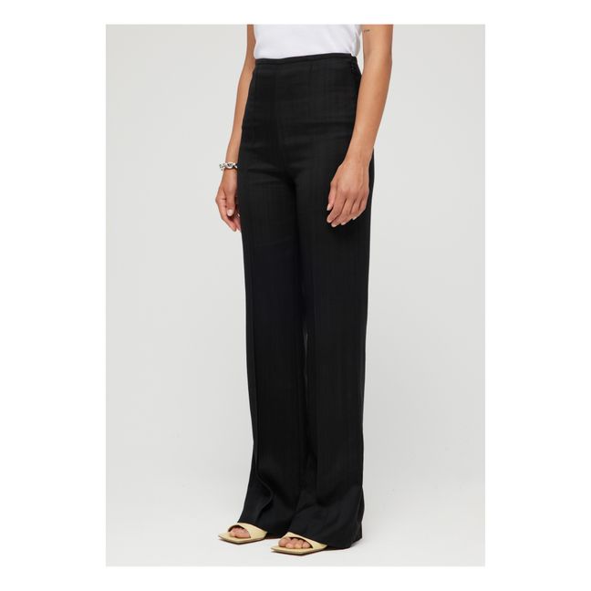 Pantalón sastre de talle alto | Negro