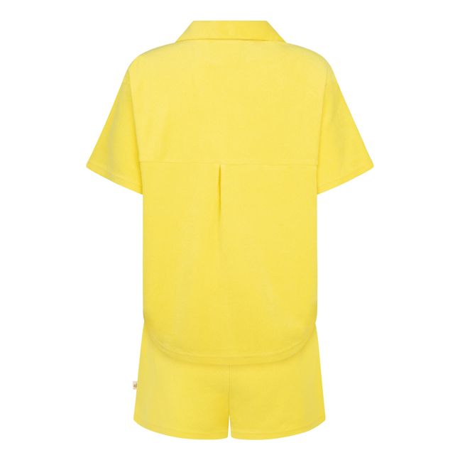 Terry Shirt & Shorts Set | Yellow