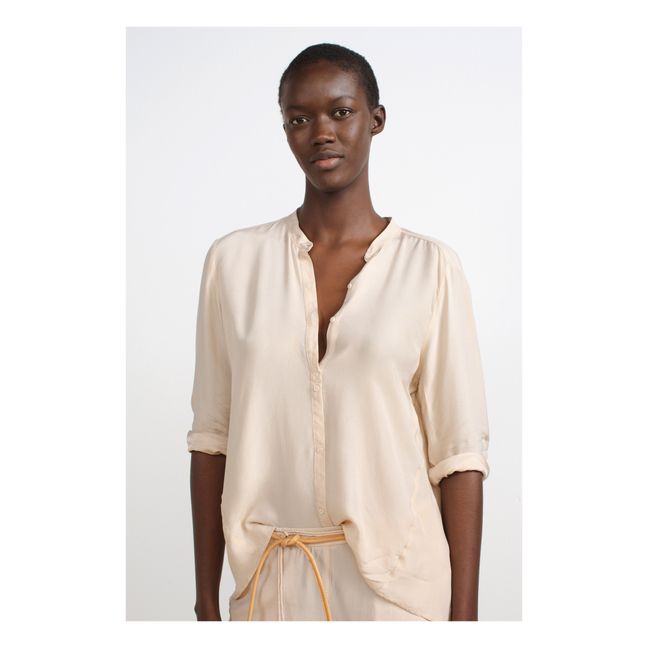 Camisa Harmonia Cupro | Beige Nude