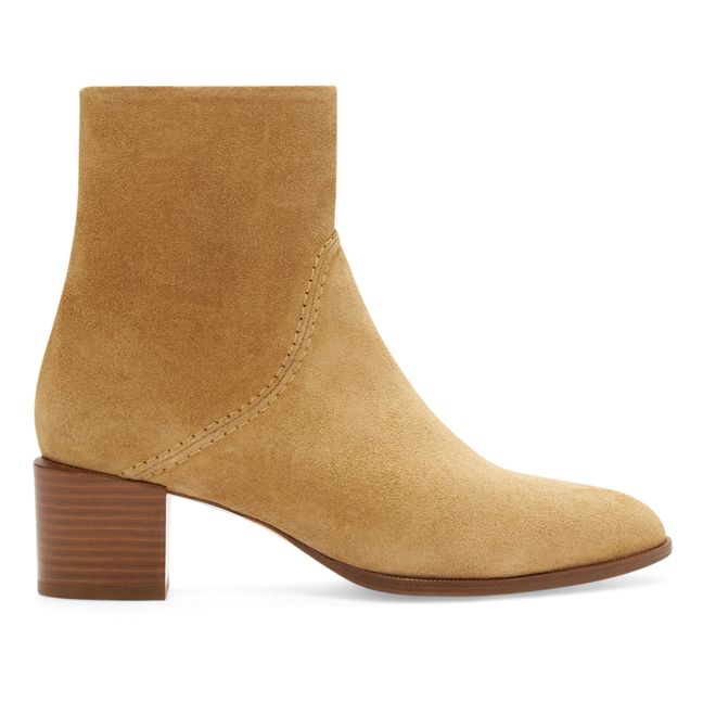 Boots 45mm suede leather | Amber