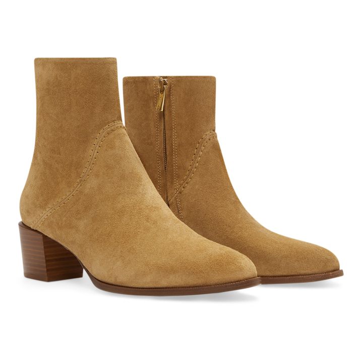 Bottines 45MM Cuir Suède | Ambre- Image produit n°1