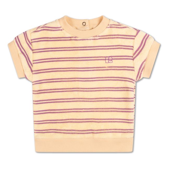 T-shirt Play Rayé | Jaune