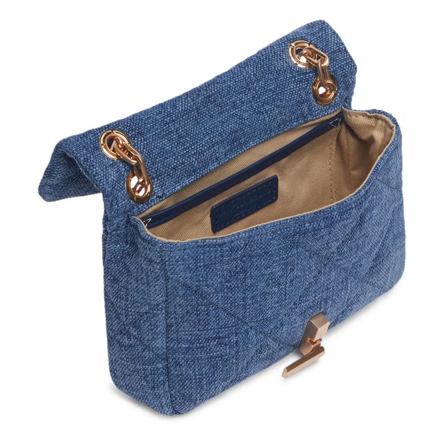 Nano Moon Linen Bag | Indigo blue