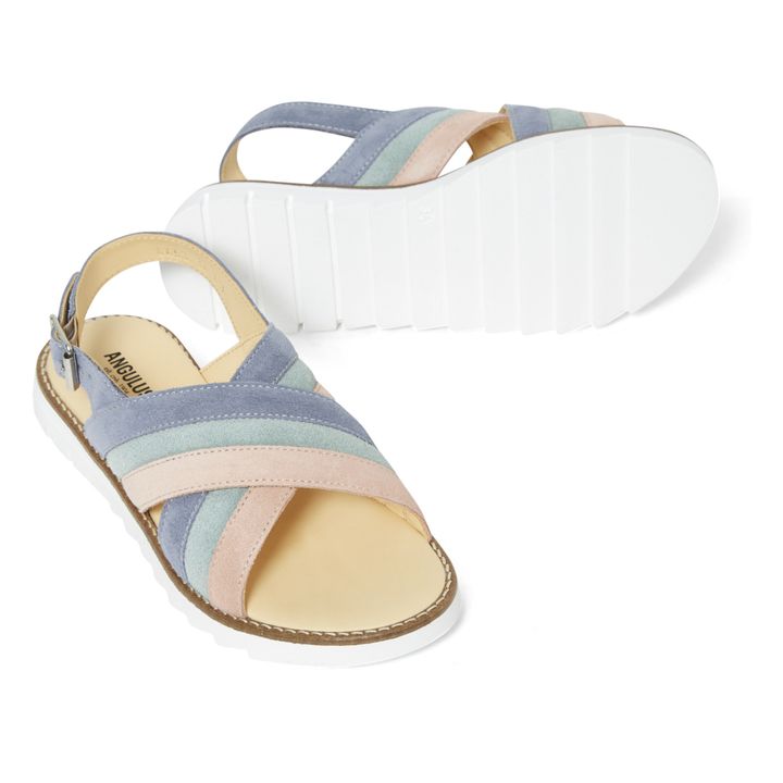 Rainbow Suede Sandals | Rosa- Immagine del prodotto n°1