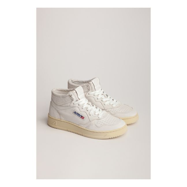 Zapatillas Medalist Mid Piel Cabra | Blanco