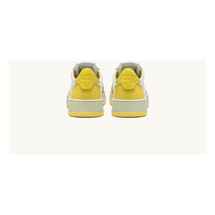 Medalist Low-Top Leather Two-Tone Sneakers | Yellow- Product image n°4