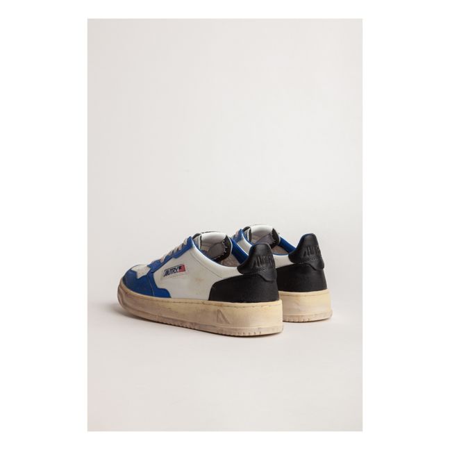 Sneakers Super Vintage Low aus Leder | Blau