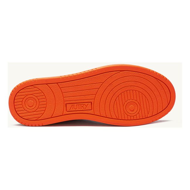Leder-Sneakers Medalist Low | Orange