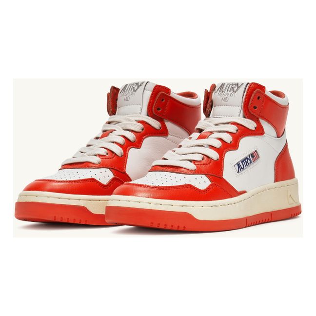 Sneakers Medalist Mid Leder zweifarbig | Orange