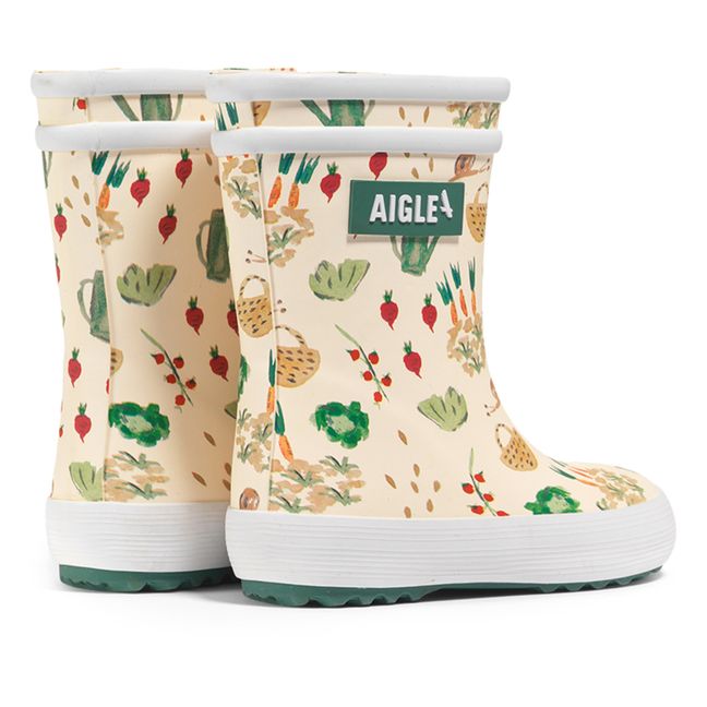 Flac Iridescent Baby Rain Boots | Cream