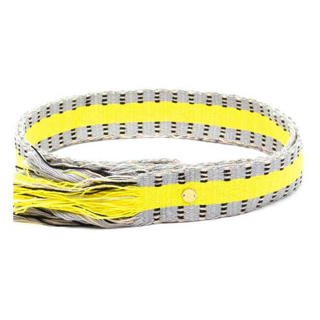 Multicoloured Belt | Fluorescent yellow