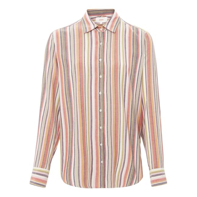 Beau Striped Shirt | Orange