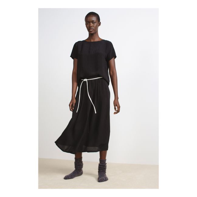 Top Harper Cupro | Schwarz