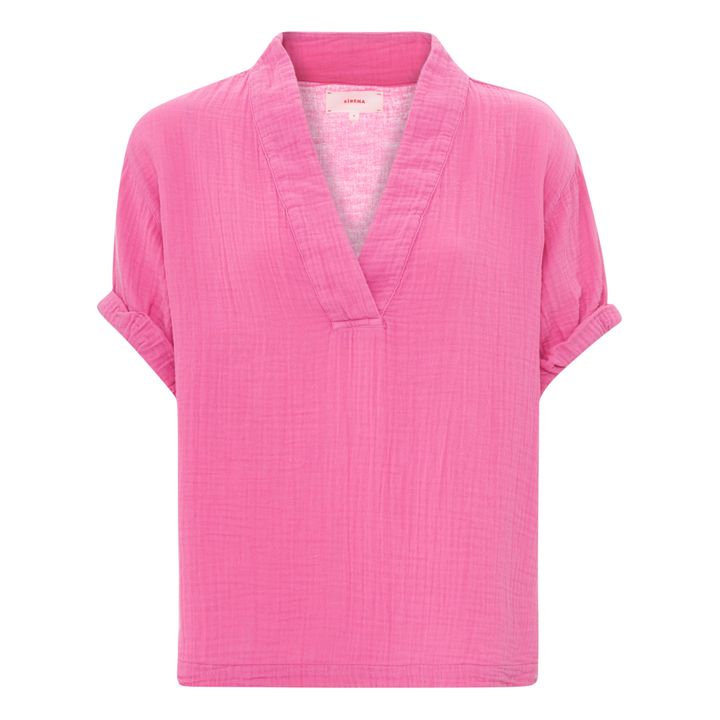 Top, modello: Avery garza di cotone | Rosa- Immagine del prodotto n°0