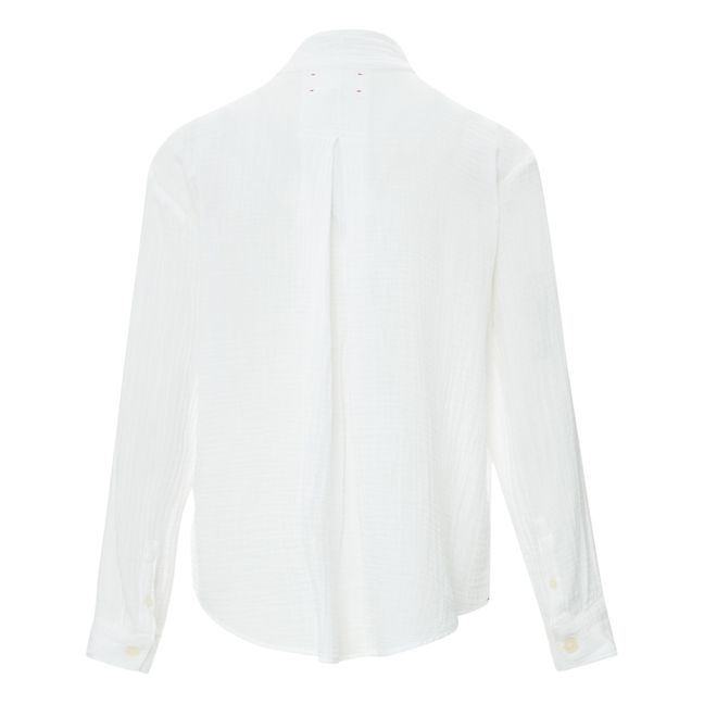 Finley Cotton Muslin Shirt | Blanco