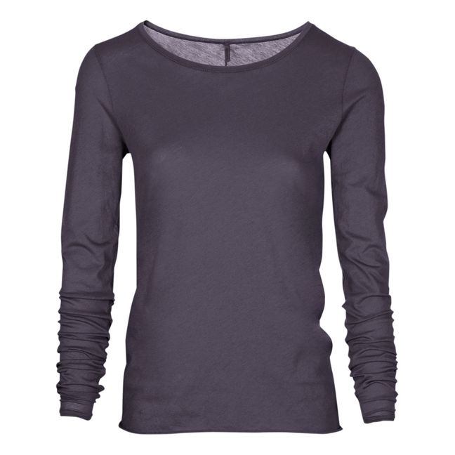 Camiseta de algodón orgánico Hanya | Carbón